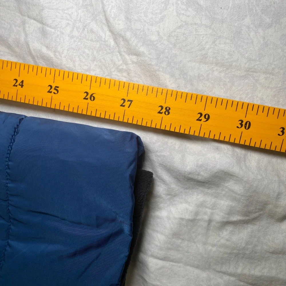 Weatherproof Mens XXL Blue Puffer Jacket Insulated Full Zip Fleece Collar Winter